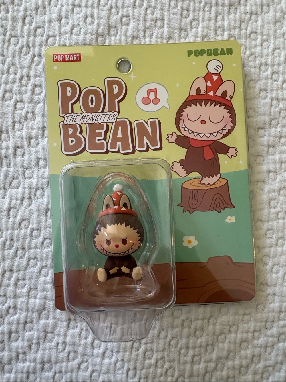 POP MART Pop Bean Monster Figure - Brown & Red
